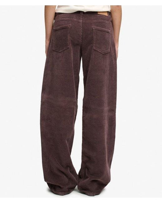 Superdry White & Co Mid Rise baggy Jumbo Cord Pants
