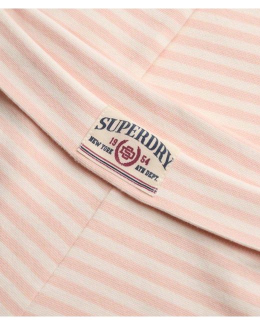 Superdry Blue & Co Athletic Essentials Stripe Jersey Trousers