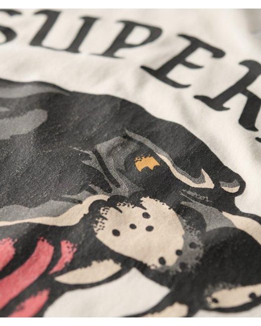 Superdry Natural & Co Oversized Tattoo Back Graphic T-shirt