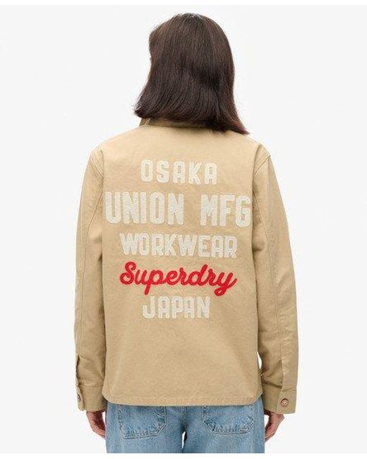 Superdry Natural Embroidered Chore Jacket