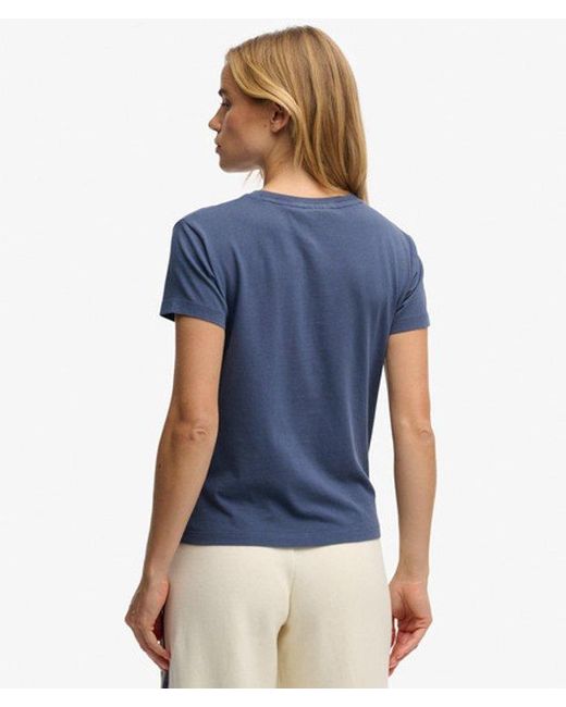 Superdry Blue & Co Essential Logo Fitted T-shirt