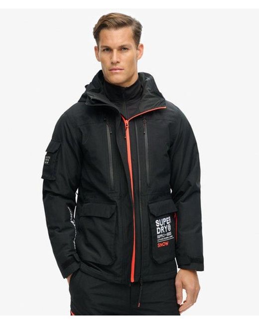 Superdry Black & Co Ski Ultimate Rescue Jacket for men