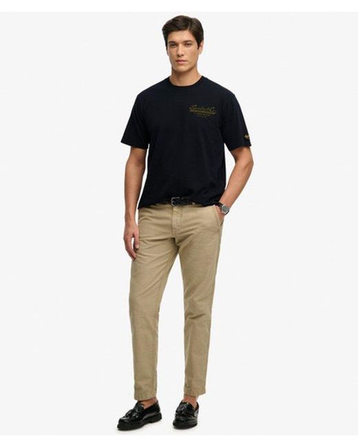 Superdry Black & Co Heritage Biker Loose T-shirt for men