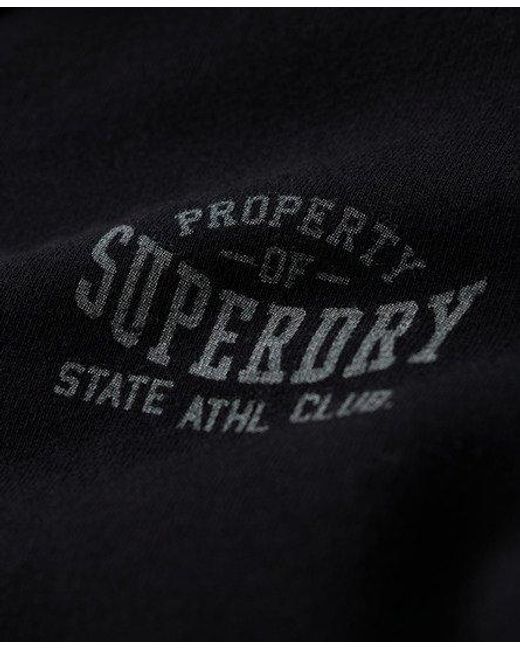 Superdry Athletic Essentials Oversized Hoodie in het Black