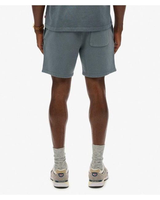 Superdry Micro Logo Shorts in het Blue voor heren