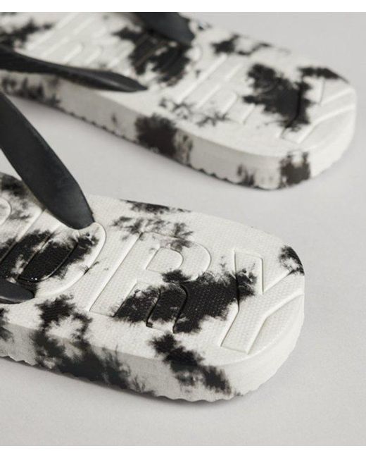 Superdry Metallic & Co Code Tie Dye Flip Flop for men