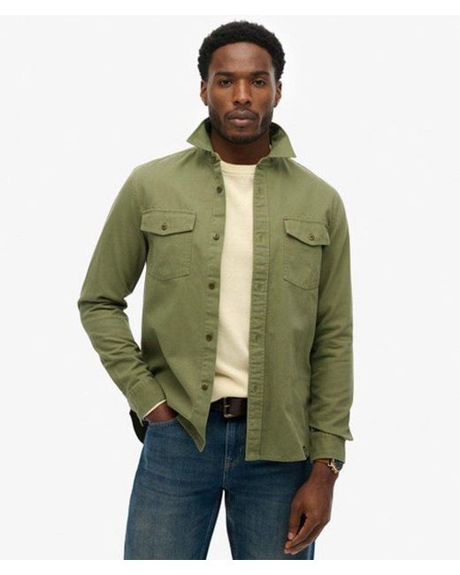 Superdry Green & Co The Merchant Store- Frontier Shirt for men
