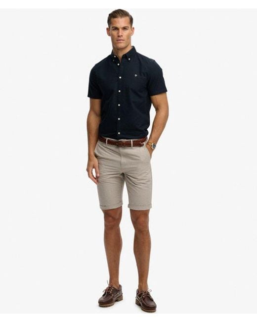 Superdry Blue & Co Preppy Oxford Short Sleeve Shirt for men