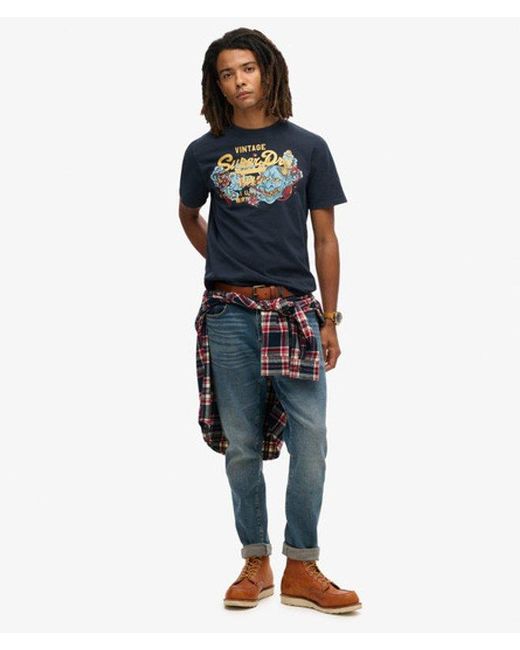 Superdry Blue & Co Tokyo Graphic T-shirt for men