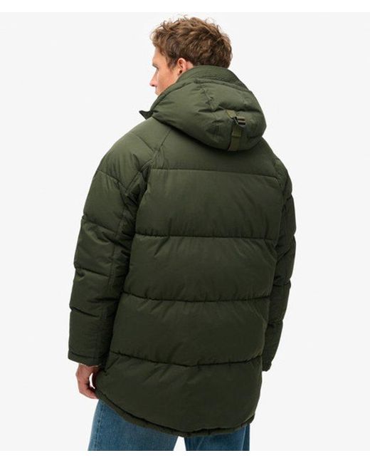 Superdry Green & Co Expedition Puffer Parka Jacket for men