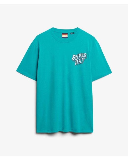 Superdry Blue & Co Outdoor Narrative Loose T-shirt for men