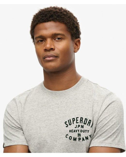 Superdry Gray & Co Machined Goods Workwear T-shirt for men