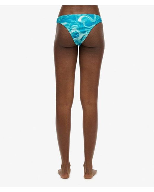 Superdry White Printed Cheeky Bikini Bottoms
