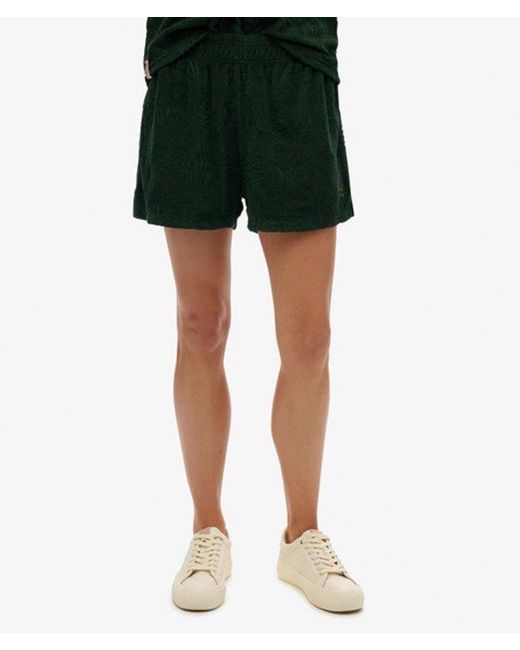 Superdry Green & Co Country Club Towelling Shorts