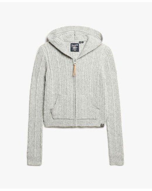 Superdry knitted hoodie new arrivals
