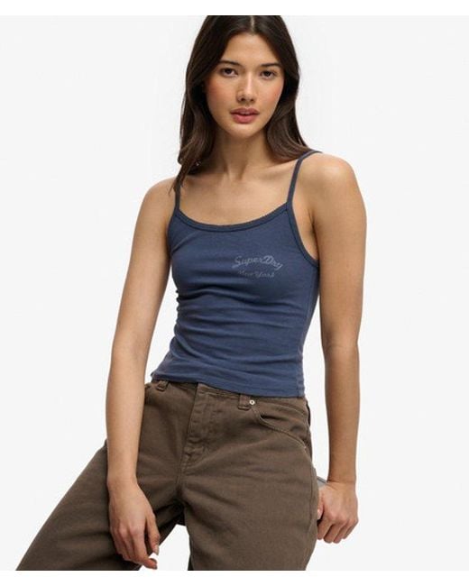 Superdry Blue & Co Athletics Essentials Cami Top