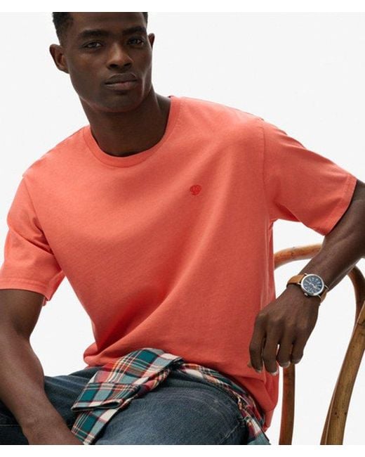 Superdry Orange Essentials Relaxed T-shirt for men