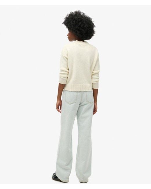 Superdry White & Co Organic Cotton Wide Leg Jeans