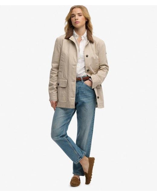 Superdry Natural Estate Cotton Barn Jacket