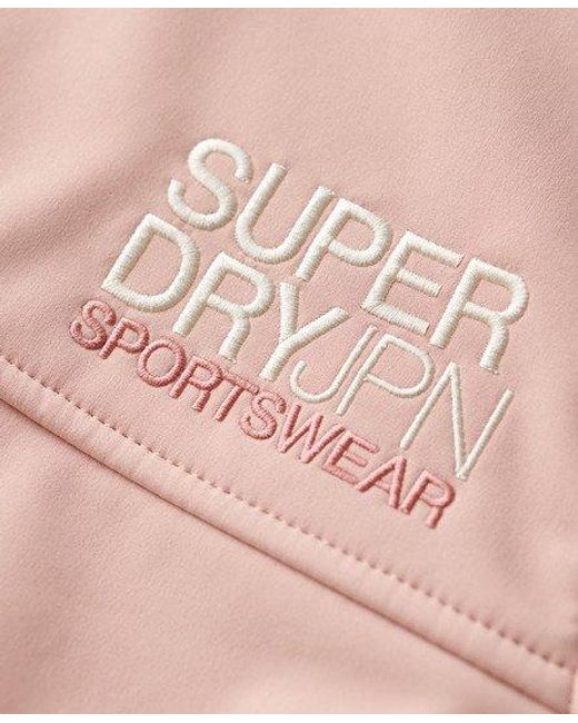 Superdry Softshell Trekkerjas Met Capuchon in het Pink