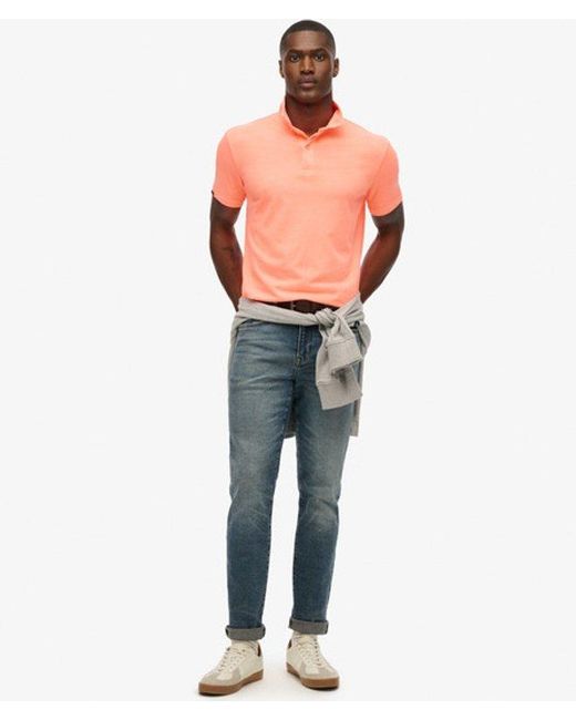 Superdry Orange & Co Essential Jersey Polo Top for men