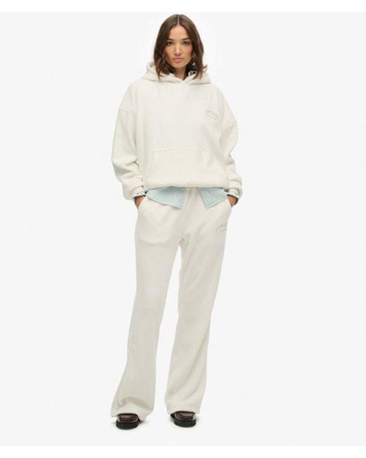 Superdry White & Co Country Club Velour Relaxed Hoodie
