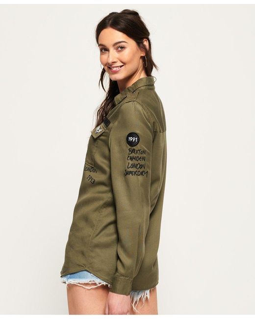 Superdry Emma Military Shirt Green | Lyst