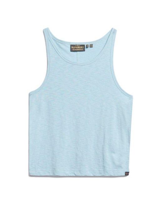 Superdry Blue & Co Ruched Tank Top