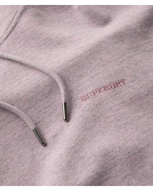 Superdry Gray & Co Ladies Essential Logo Overdyed Hoodie