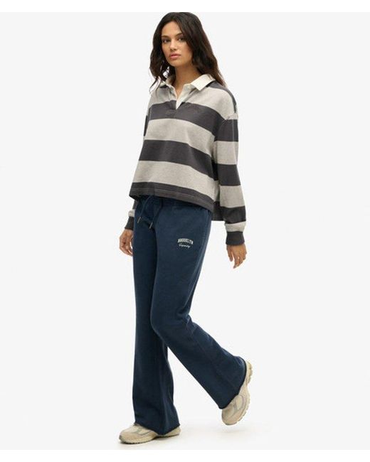 Superdry Blue & Co Athletic Essentials Low Rise Flare joggers