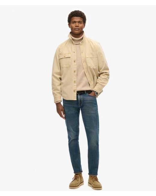 Superdry Natural Cotton Surplus Canvas Overshirt for men