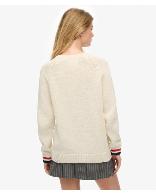 Superdry Natural & Co Americana Crew Knit Jumper