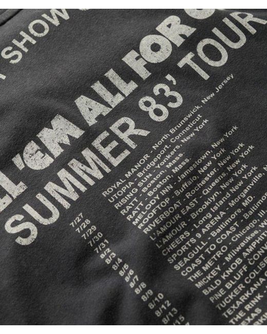 Superdry Blue & Co Metallica X & Co Limited Edition Band T-shirt for men