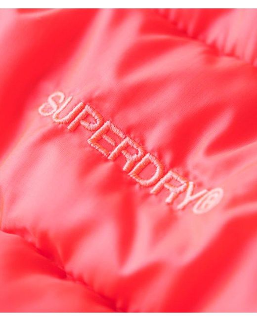 Superdry Red & Co Hooded Fuji Quilted Padded Jacket