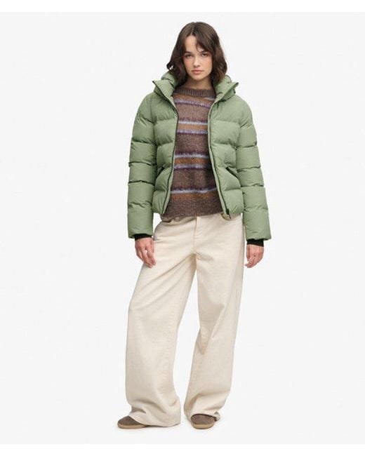 Superdry Green & Co Hooded City Padded Jacket