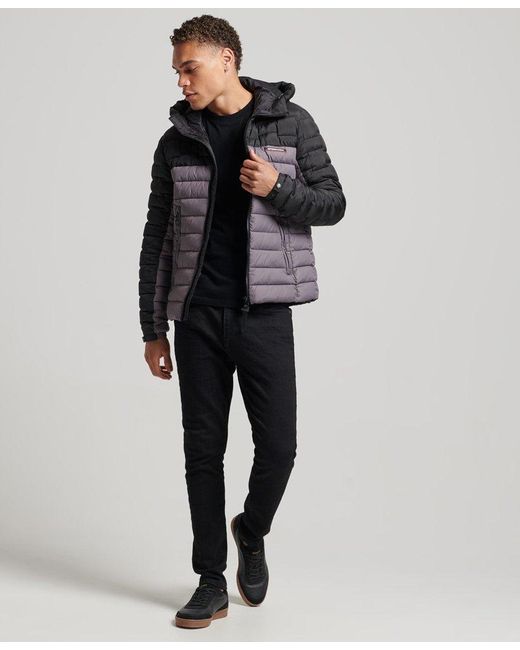Superdry Expedition Radar Quilted Mix Fuji Jacket Grey / Shark in Brown for  Men | Lyst