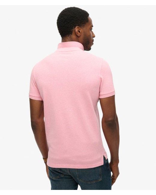 Superdry Red & Co Classic Pique Polo Shirt for men