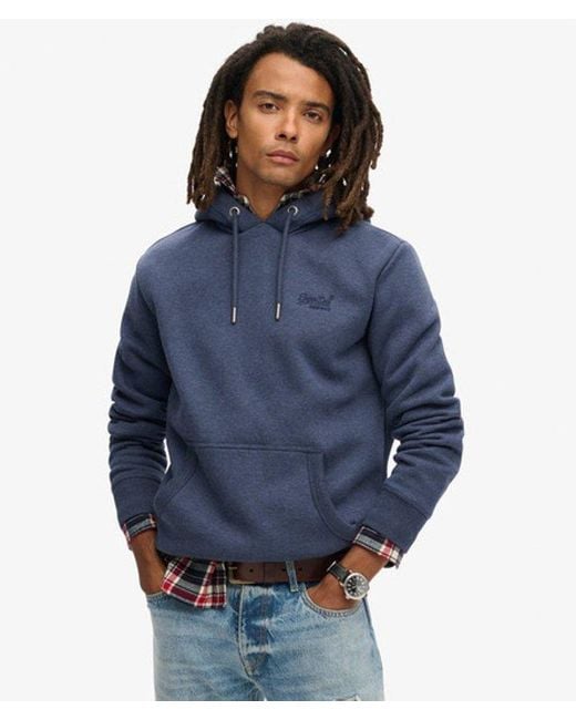Superdry Blue & Co Essential Logo Hoodie for men