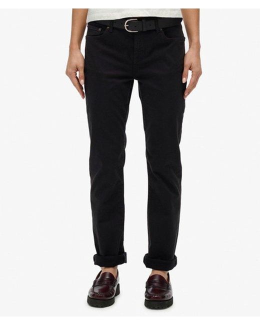 Superdry White & Co Mid Rise Slim Sateen Pants