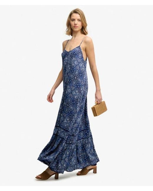 Superdry Blue & Co Cami Maxi Dress