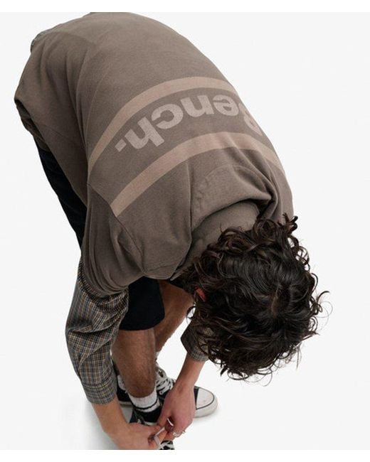 Superdry Gray Bench X & Co Bench Supersoft Logo Polo Shirt for men