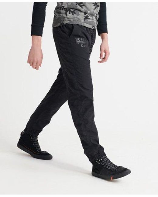 Superdry Black Surplus Track Pants for men