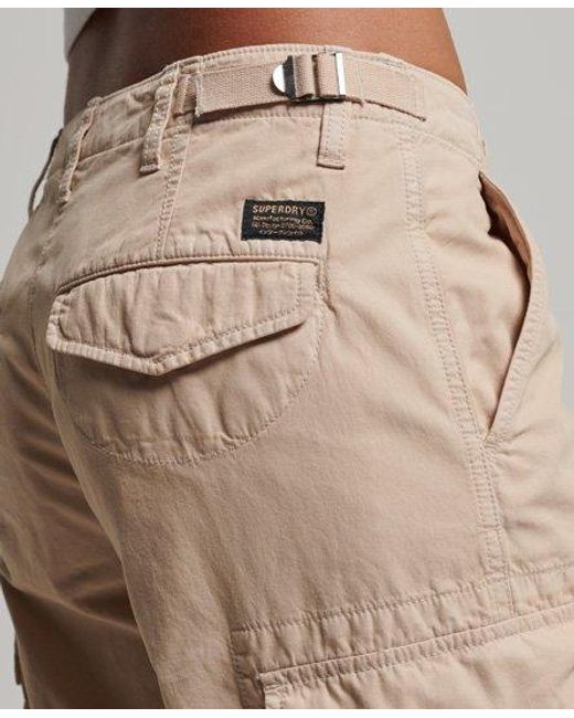 Superdry Brown Vintage Low Rise Cargo Trousers