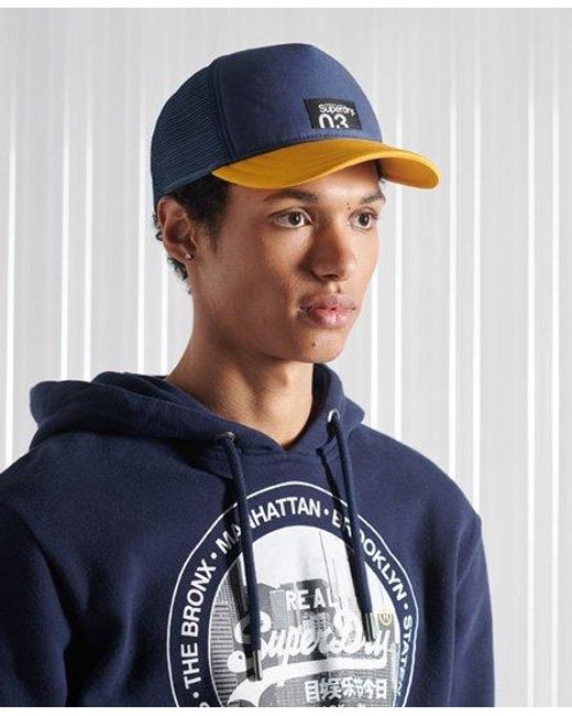 Superdry Blue Nyc Trucker Cap for men