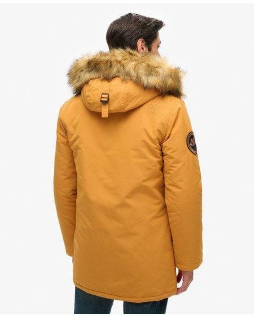 Superdry Multicolor Classic Embroidered Badge Everest Faux Fur Hooded Parka Coat for men