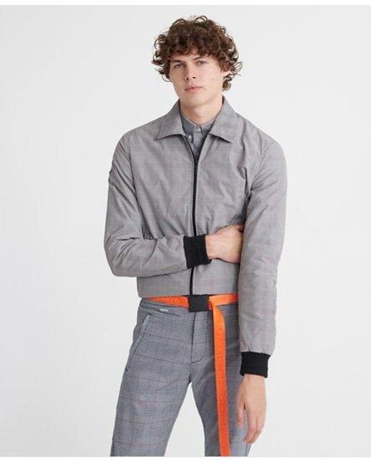 mens collared harrington jacket