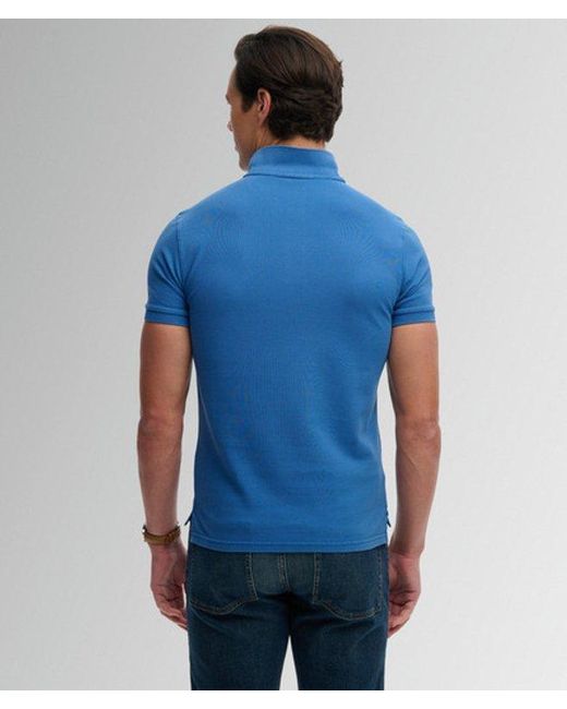 Superdry Blue & Co Vintage Destroy Polo Shirt for men