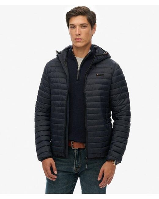 Superdry Black & Co Hooded Fuji Lite Jacket for men
