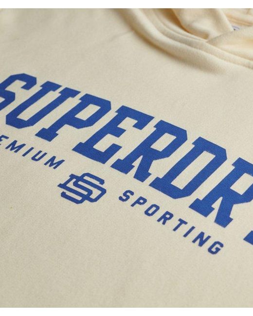 Superdry White Core Sport Hoodie for men