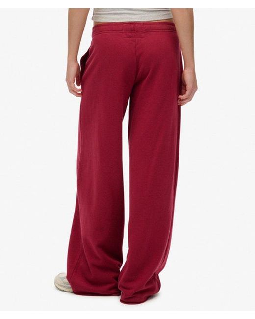 Superdry Red & Co Athletic Essentials Wide Leg joggers